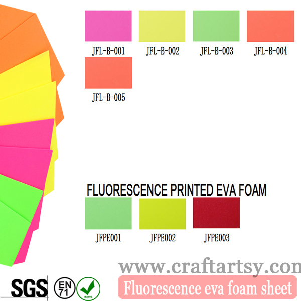 foglio di schiuma EVA fluorescente colorato